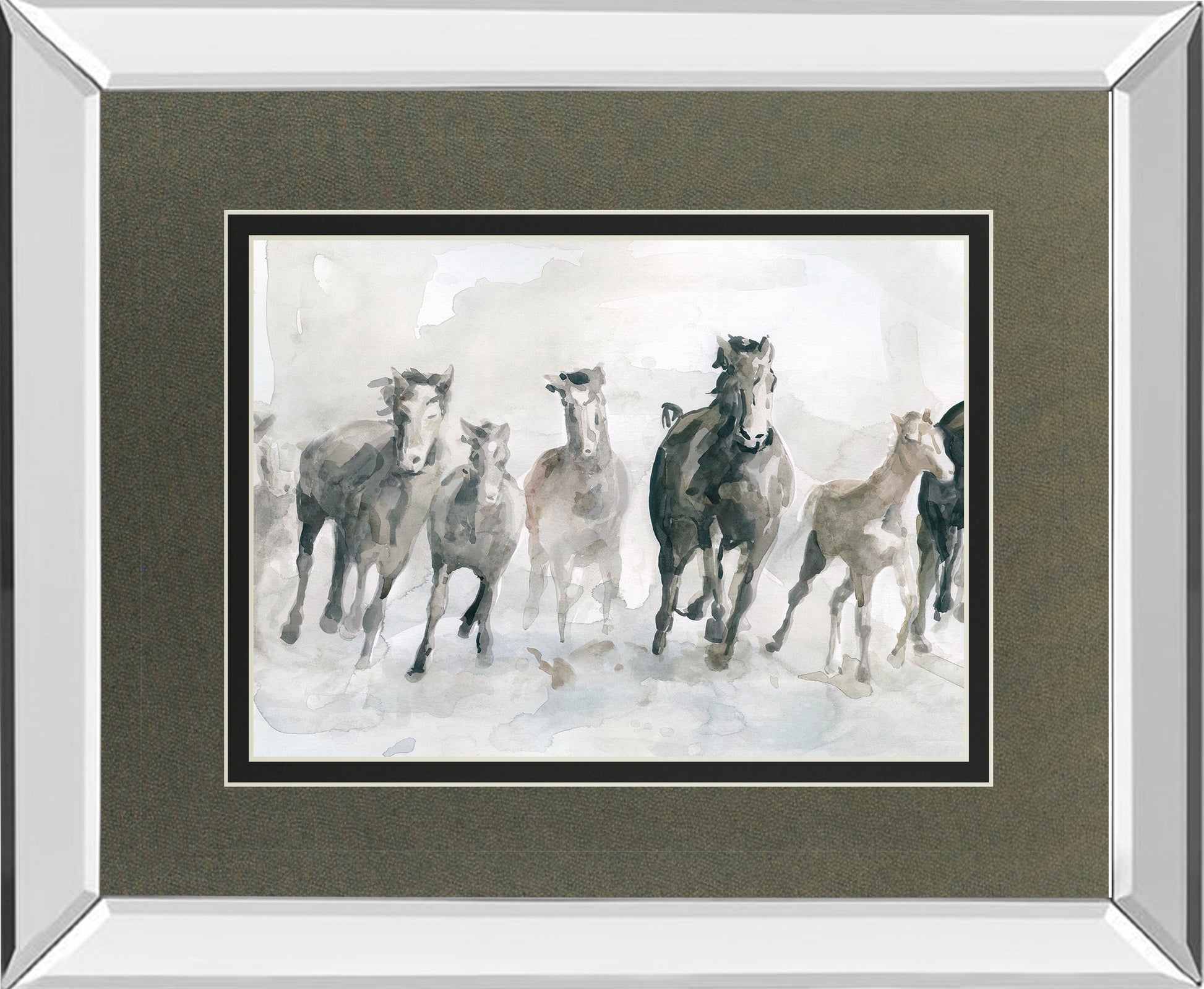 Mirrored Frame Running Wild By Carol Robinson