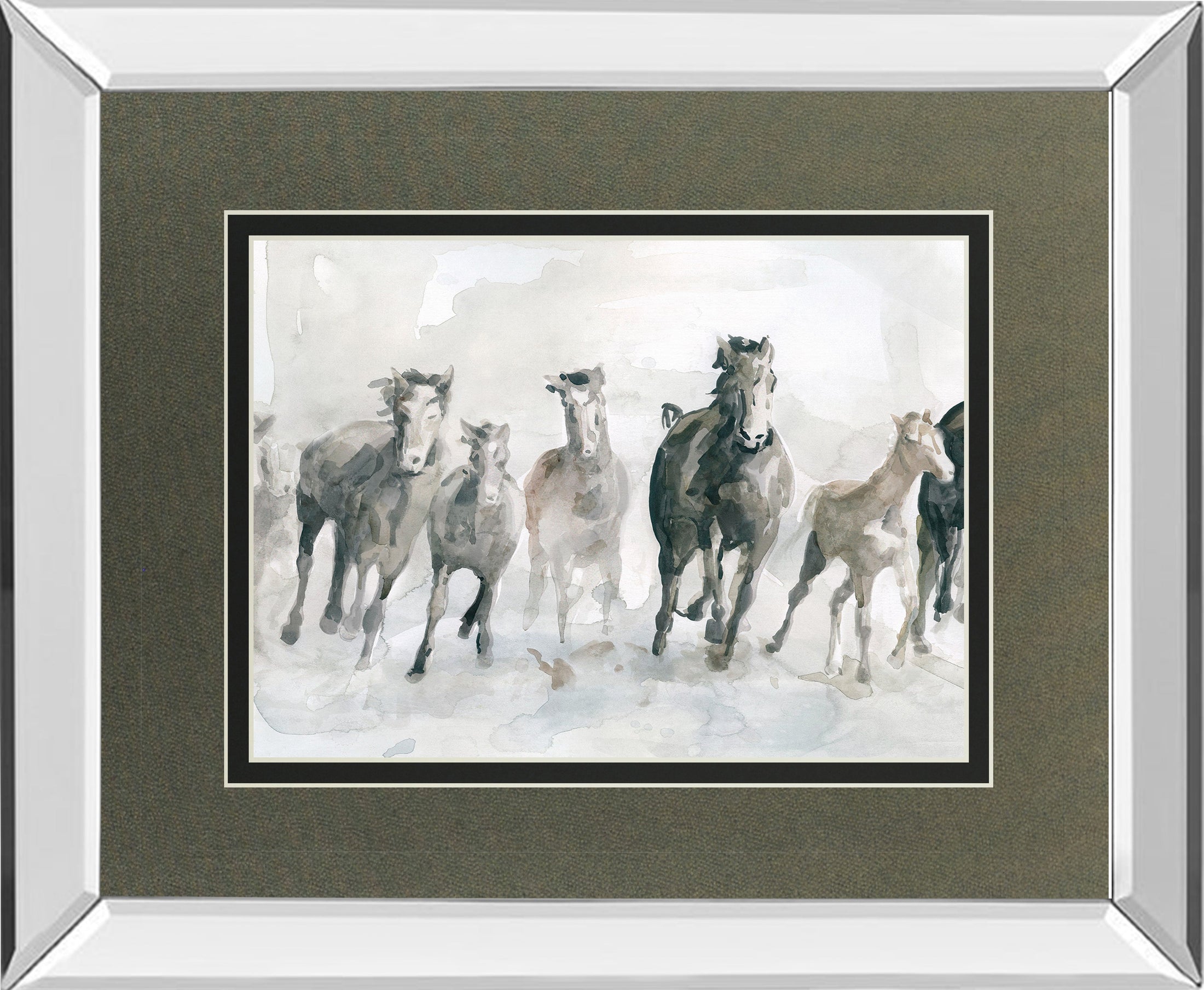 Mirrored Frame Running Wild By Carol Robinson