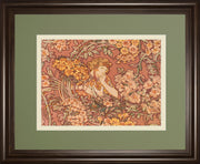 Redhead Among Flowers By Alphonse Mucha