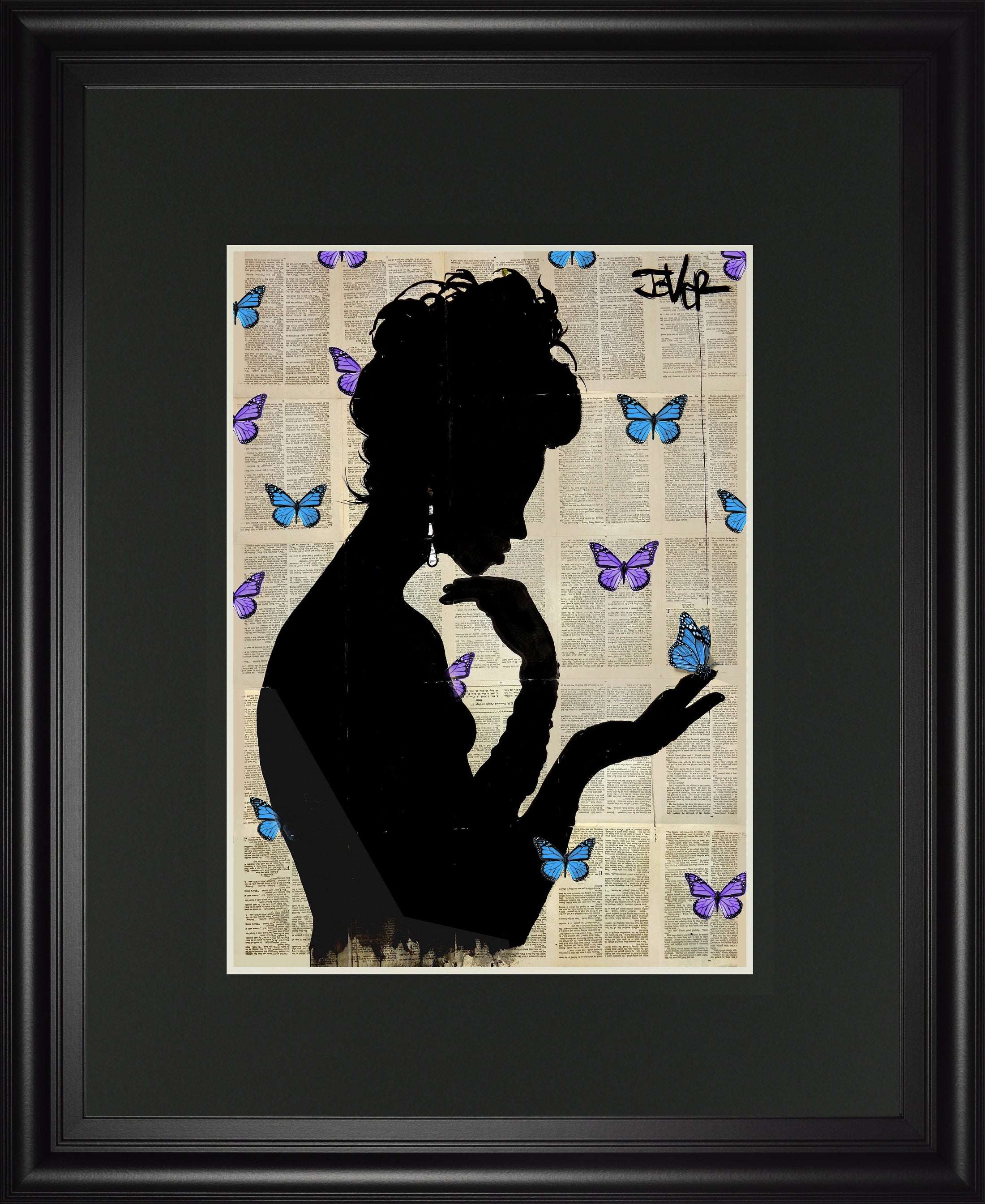 Blue Butterflight by Loui Jover
