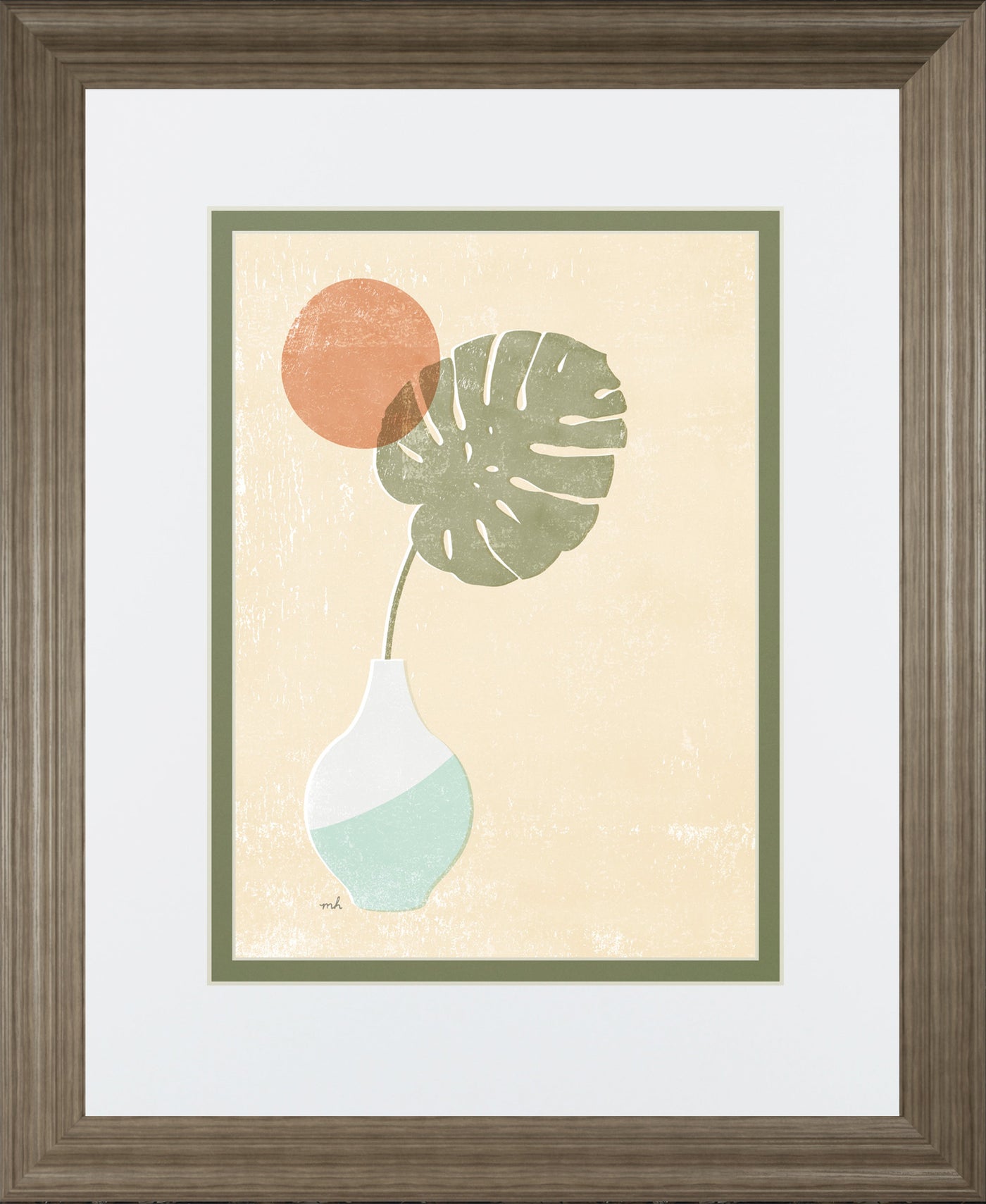 Sun Palm I Mint by Moira Hershey