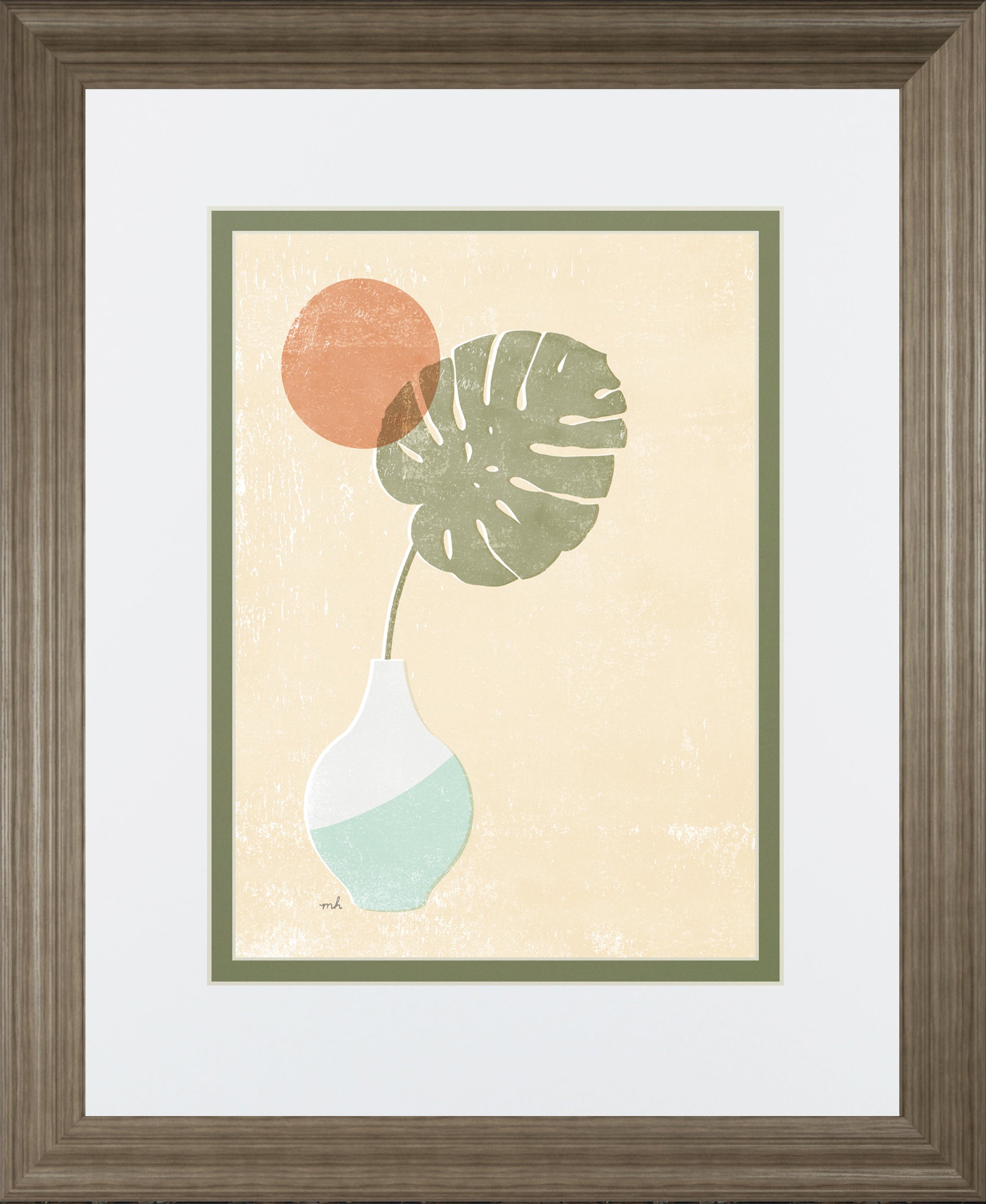 Sun Palm I Mint by Moira Hershey