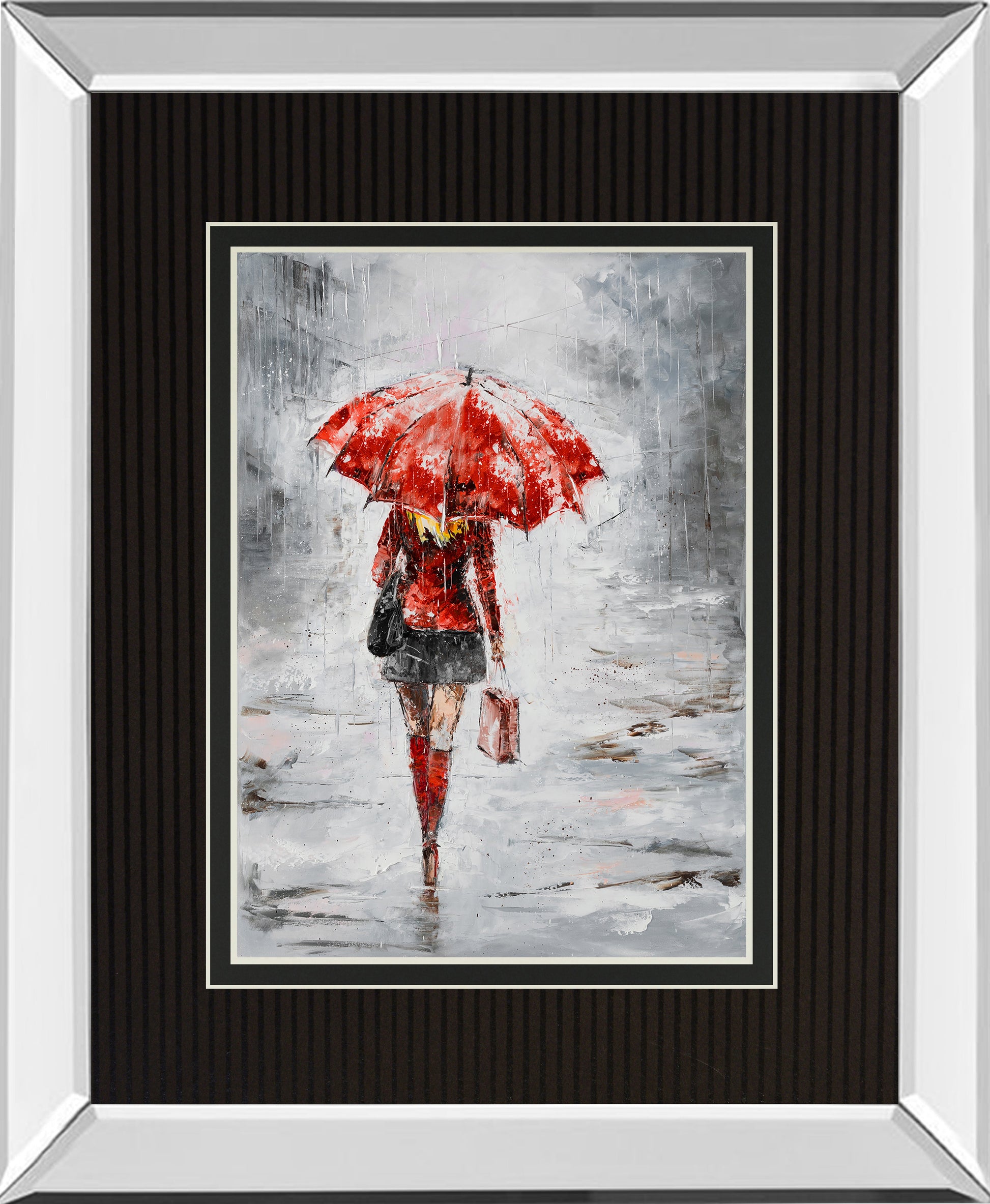 Mirrored Frame City in the Rain I BY Jolanta Kowalik