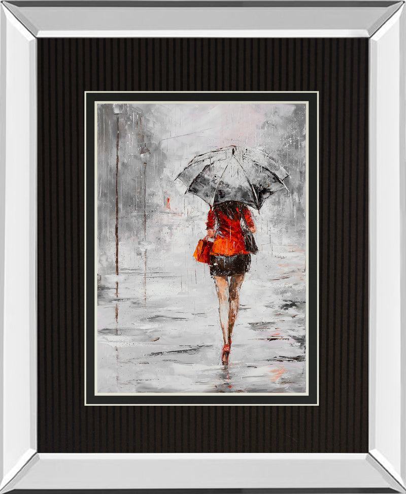 Mirrored Frame City in the Rain II BY Jolanta Kowalik
