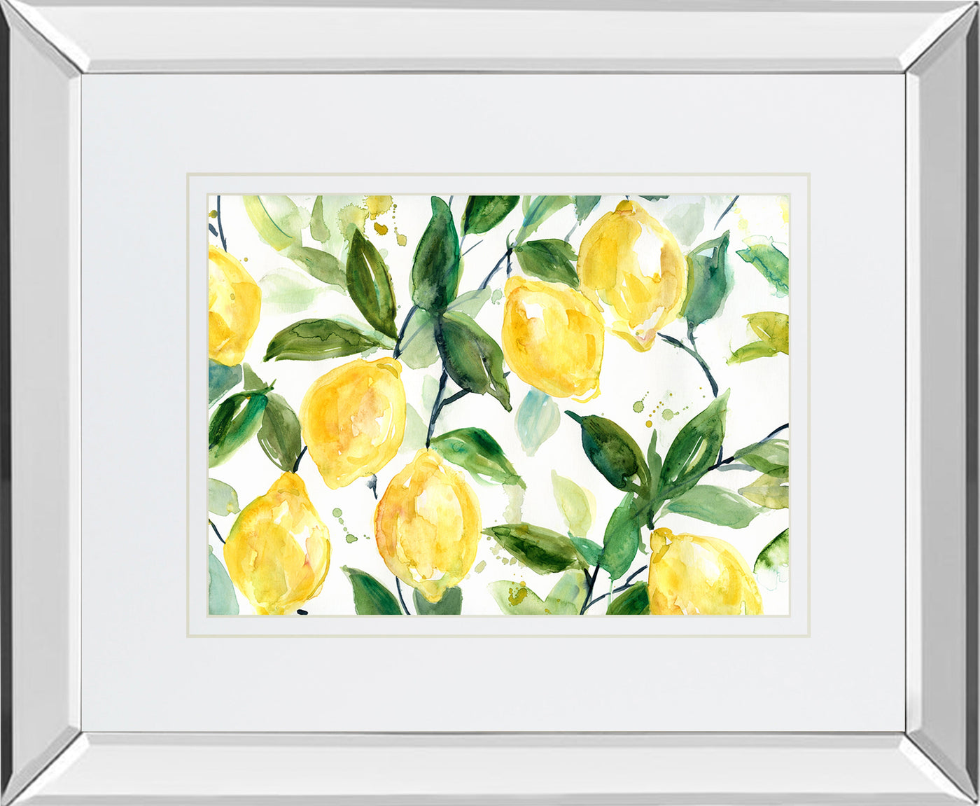 Mirrored Frame Lemony Branches BY Carol Robinson