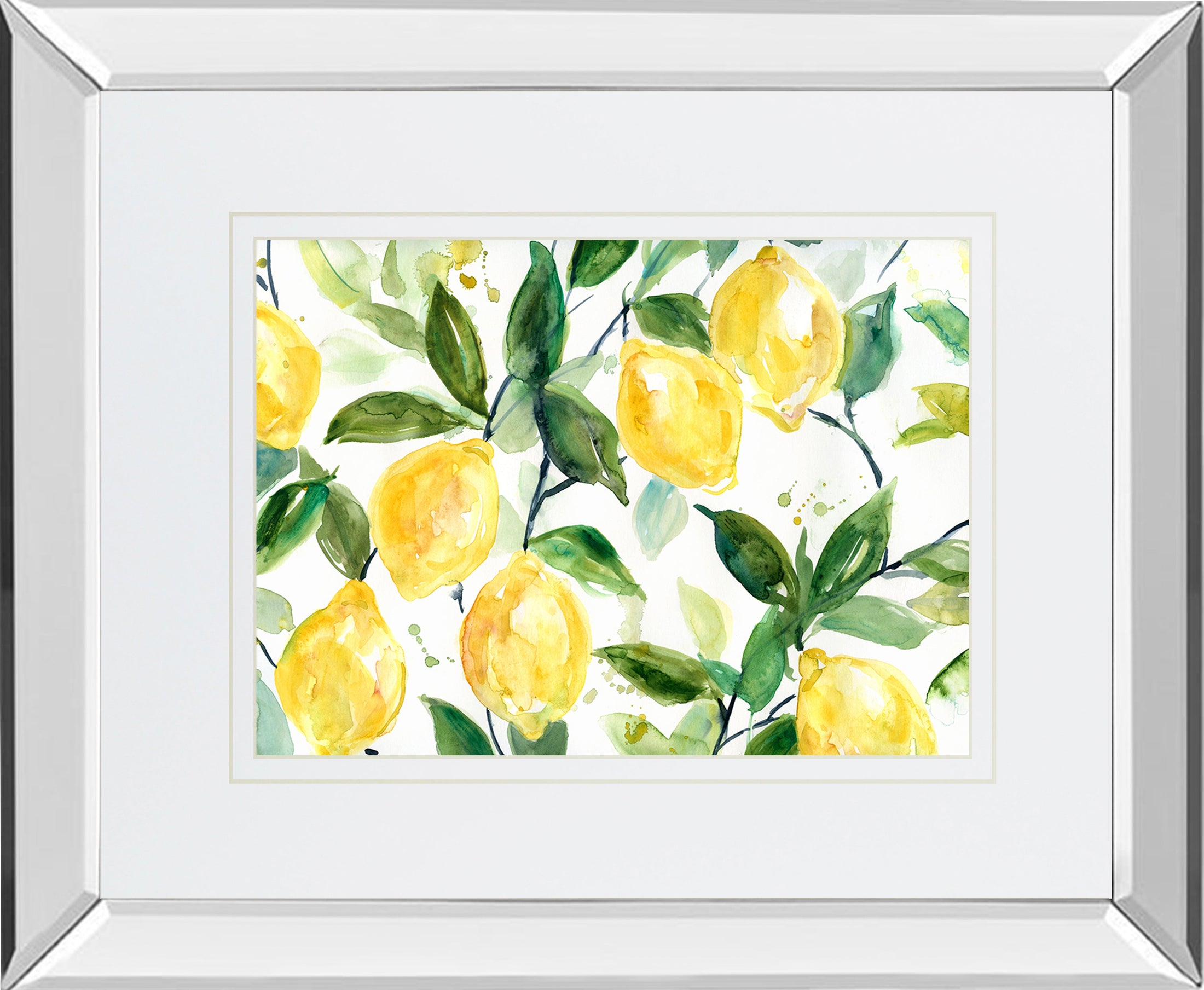 Mirrored Frame Lemony Branches BY Carol Robinson