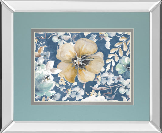 Mirrored Frame Indigo Beautiful I BY PatriciaPinto