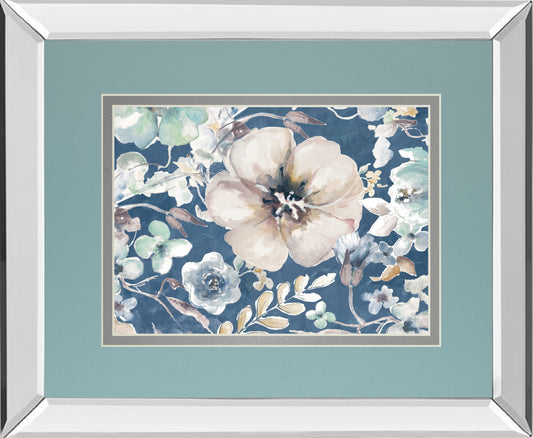 Mirrored Frame Indigo Beautiful II BY Patricia Pinto