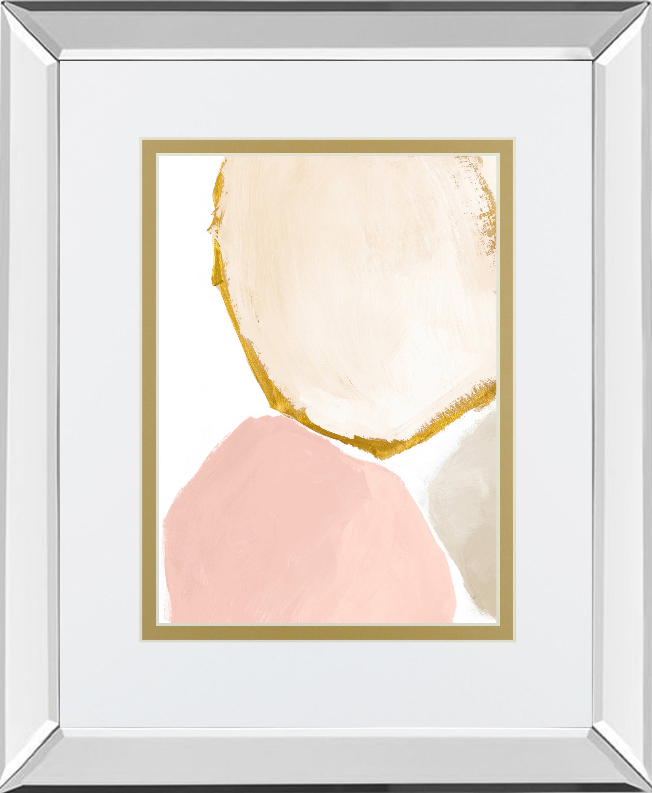 Mirrored Frame Blush All Year Round Abstract I BY Lanie Loreth
