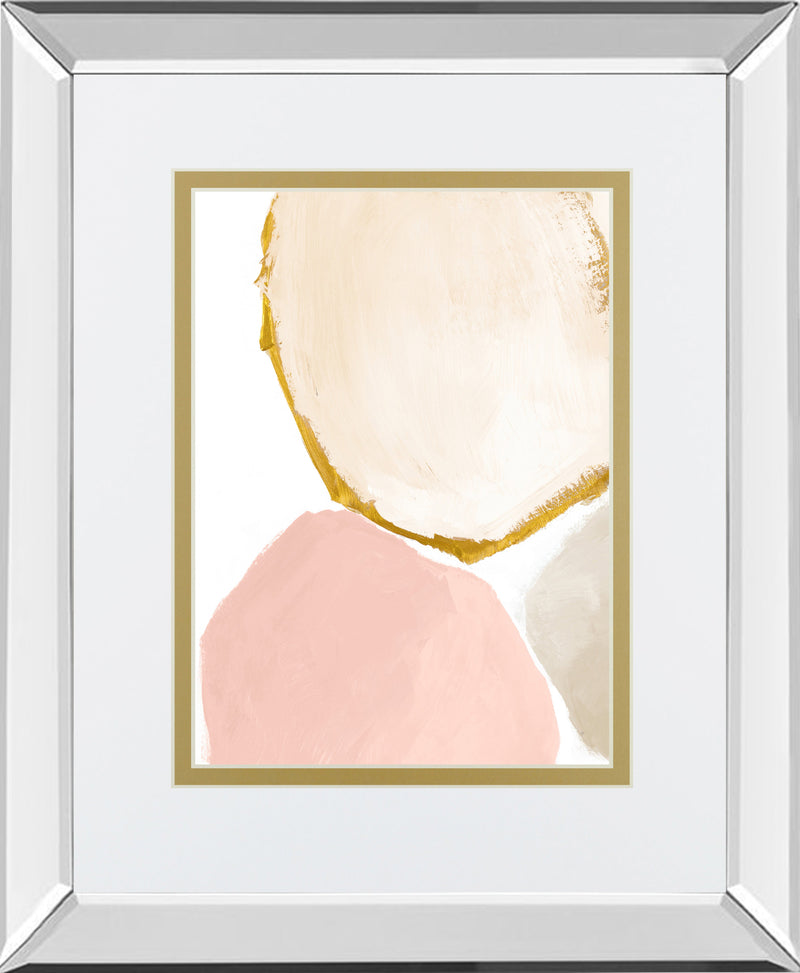 Mirrored Frame Blush All Year Round Abstract I BY Lanie Loreth