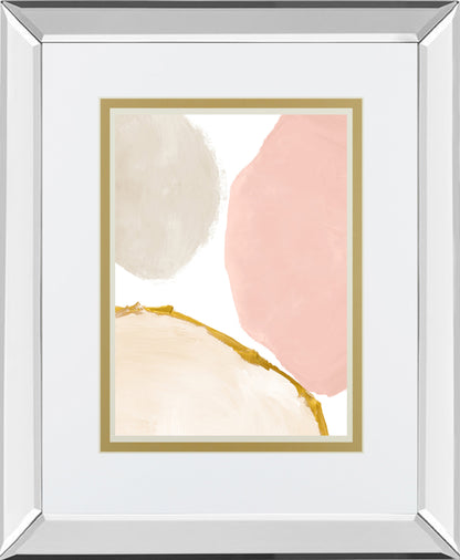 Mirrored Frame Blush All Year Round Abstract II BY LanieLoreth