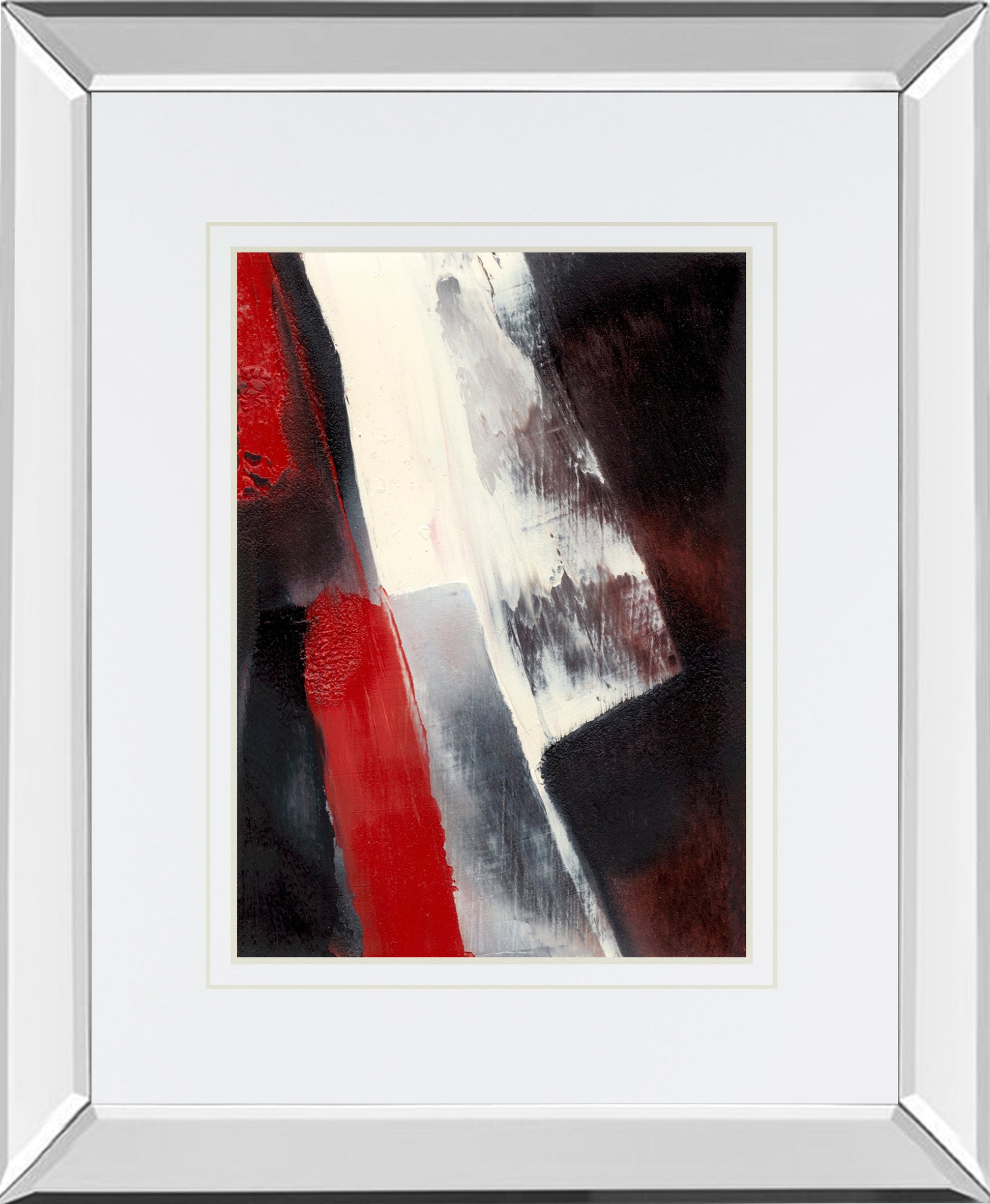 Mirrored Frame Red Streak I BY Sharon Gordon