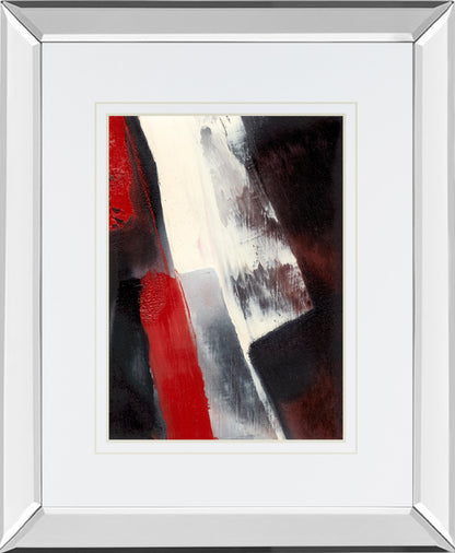 Mirrored Frame Red Streak I BY Sharon Gordon