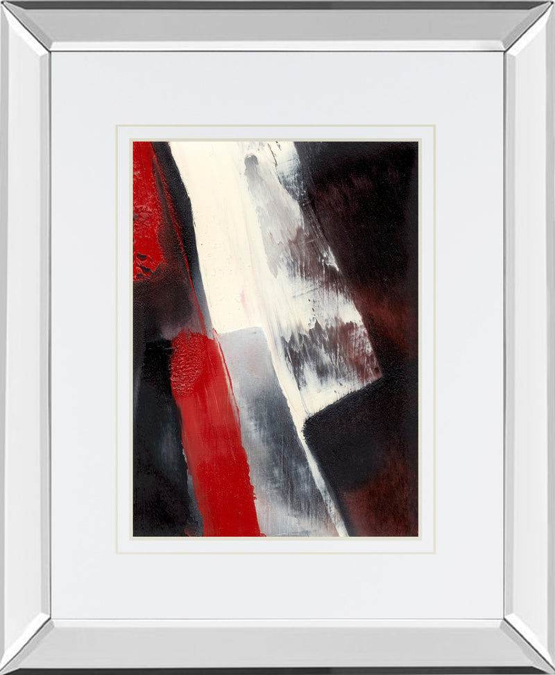 Mirrored Frame Red Streak I BY Sharon Gordon