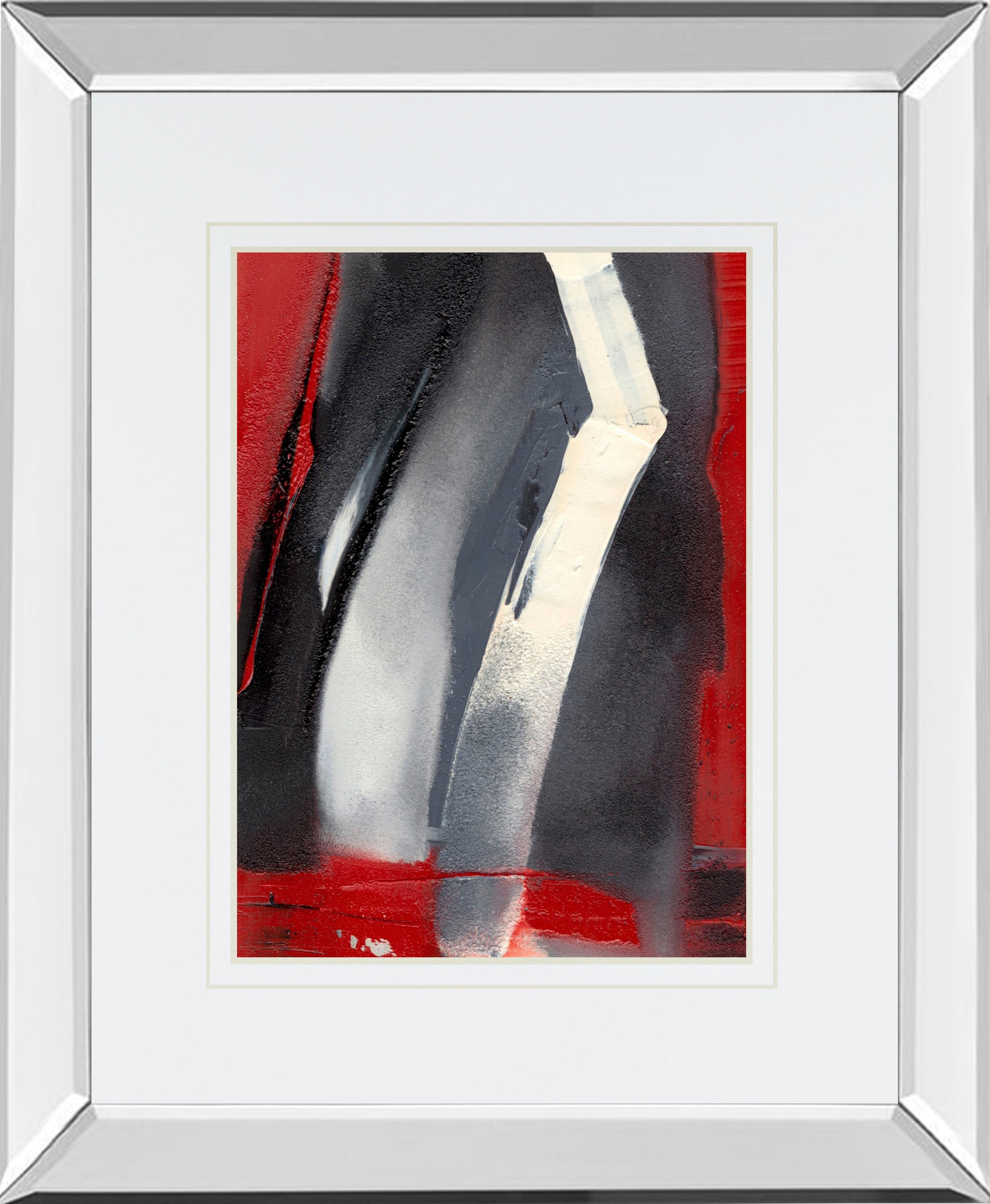 Mirrored Frame Red Streak III BY Sharon Gordon