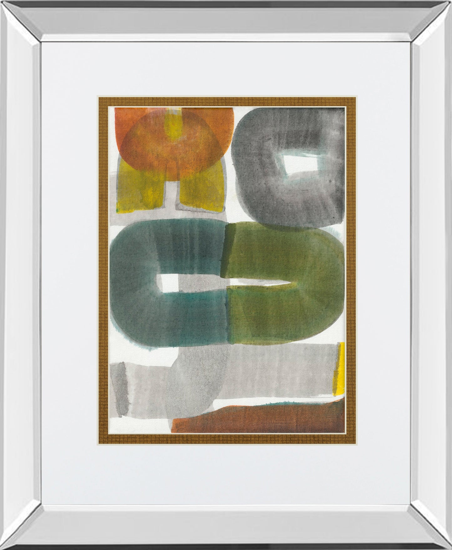 Mirrored Frame Geode Abstraction I BY Jodi Fuchs