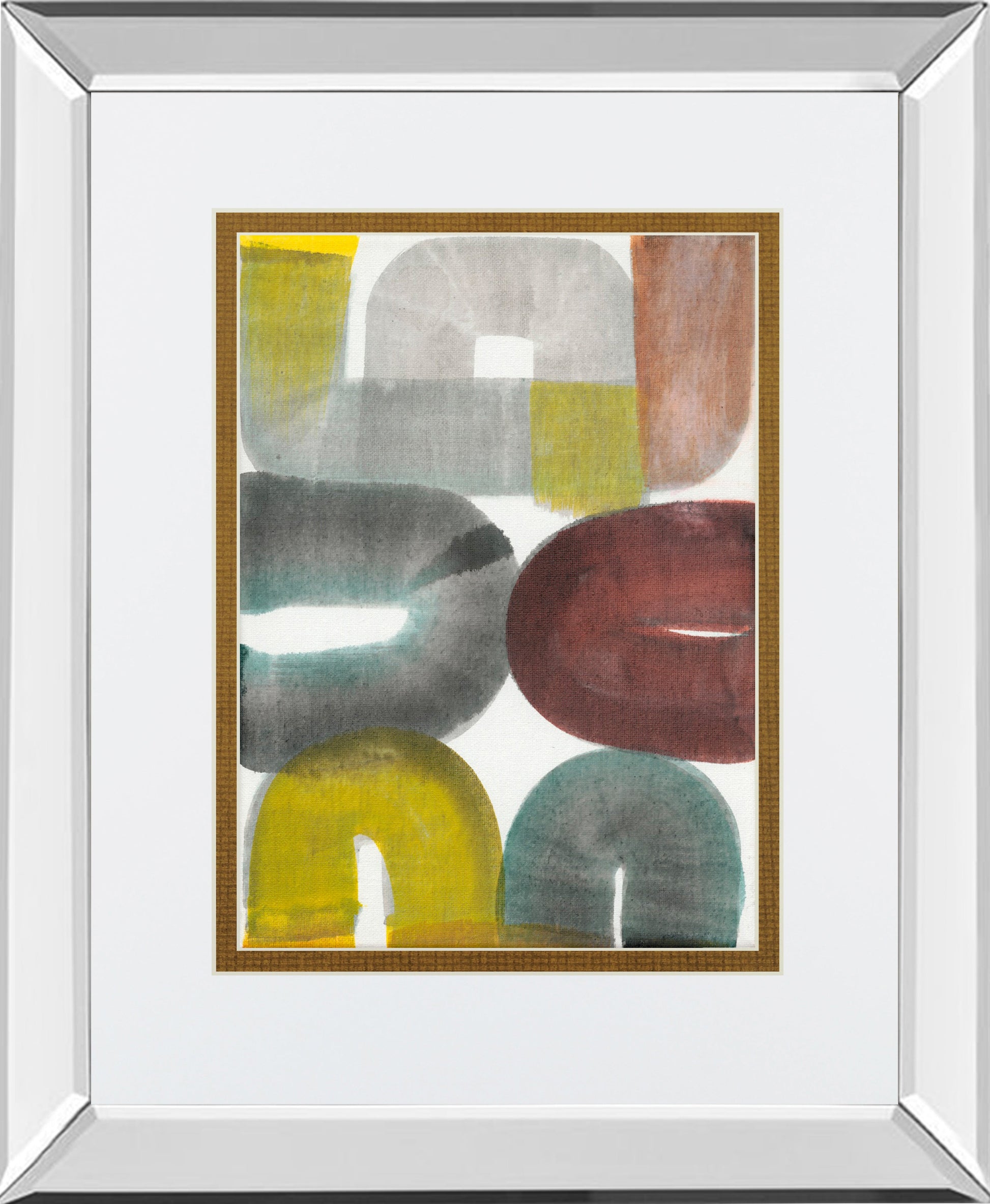 Mirrored Frame Geode Abstraction II BY Jodi Fuchs