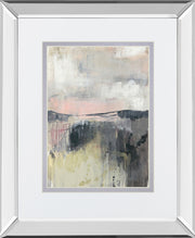 Mirrored Frame Blush Horizon I BY Jennifer Goldberger