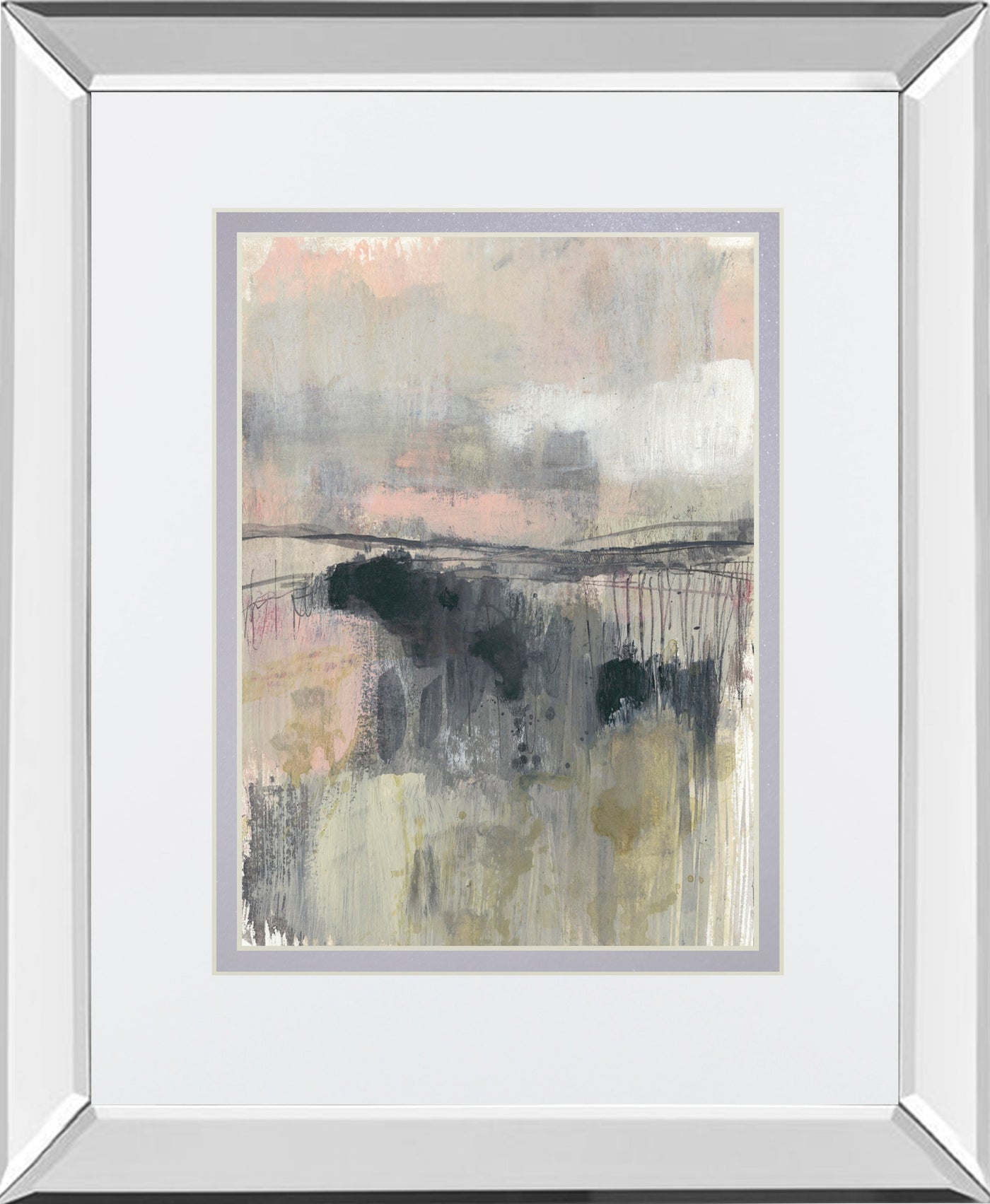 Mirrored Frame Blush Horizon II BY Jennifer Goldberger