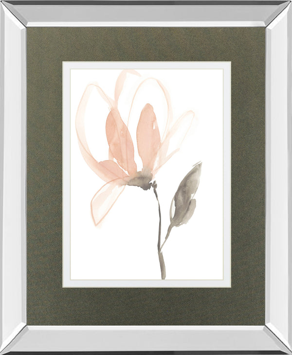 Mirrored Frame Blush Petals I BY Jennifer Goldberger