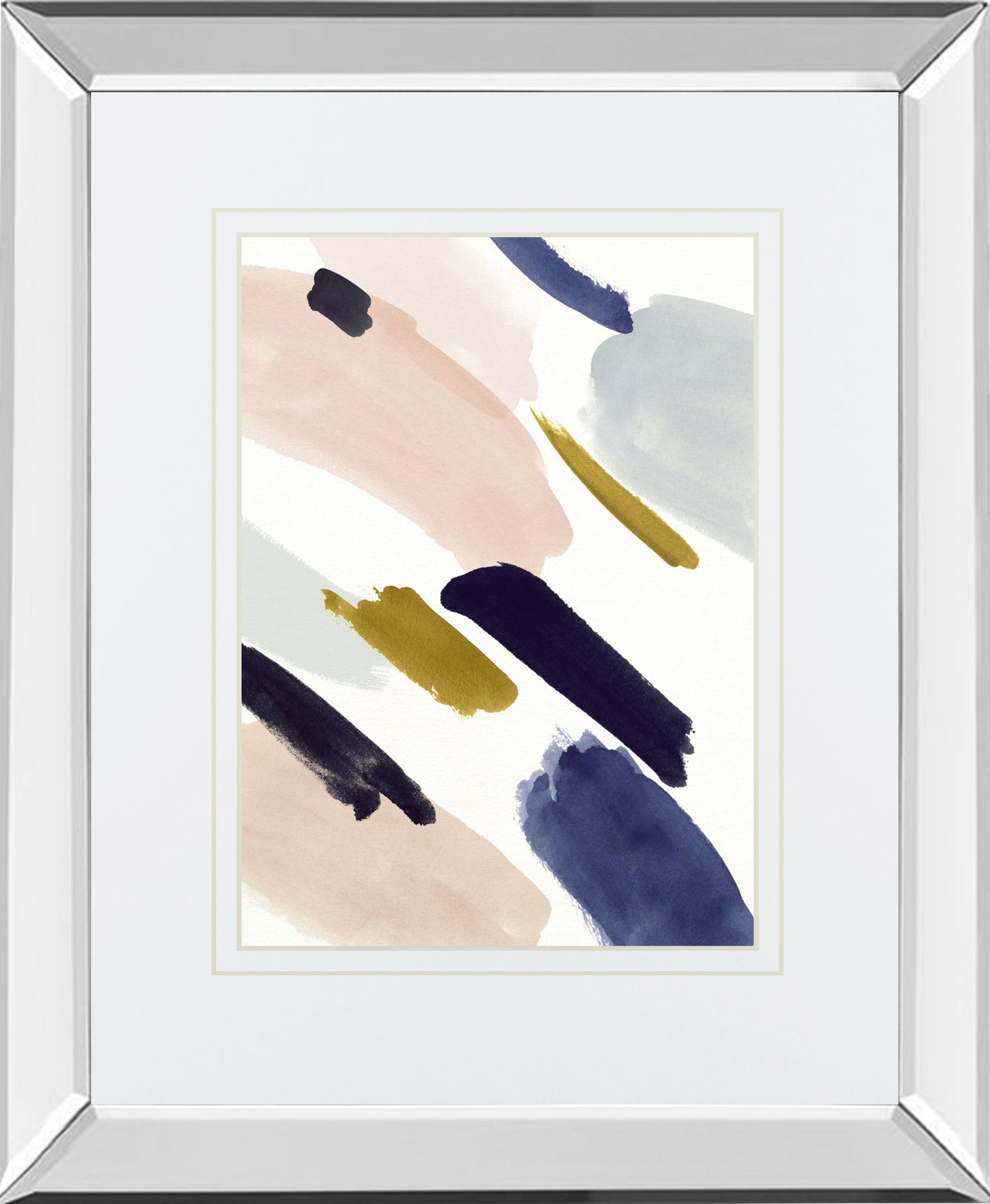 Mirrored Frame Brushmarks I BY Victoria Borges
