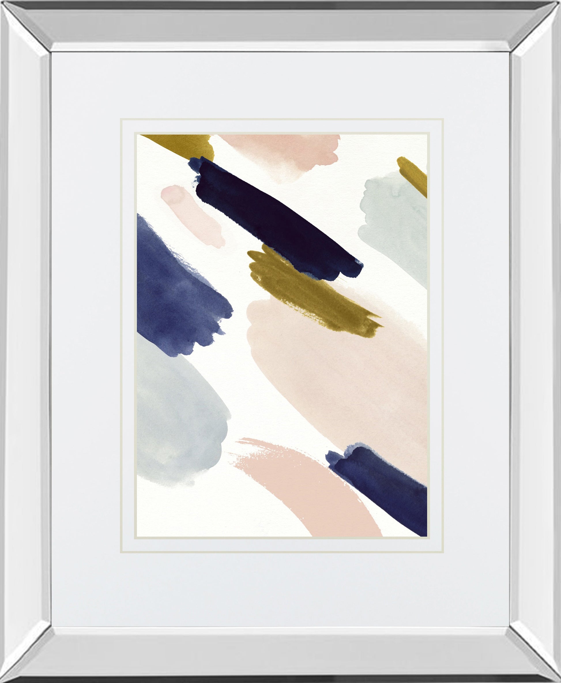 Mirrored Frame Brushmarks II BY Victoria Borges