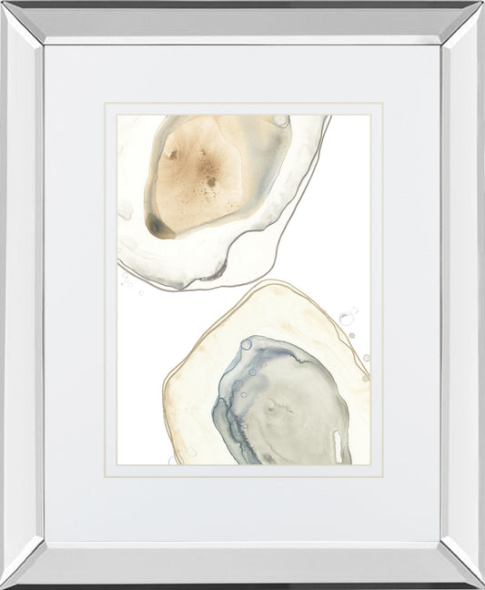 Mirrored Frame Ocean Oysters III BY June Erica Vess