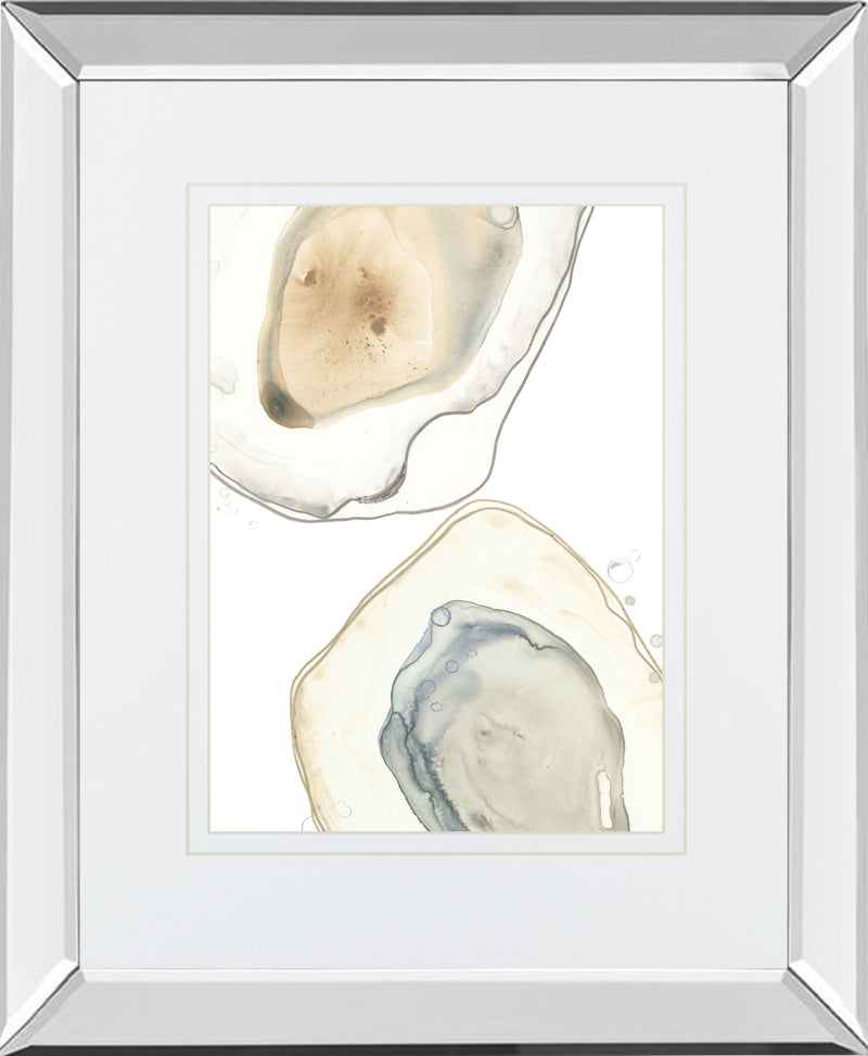 Mirrored Frame Ocean Oysters III BY June Erica Vess