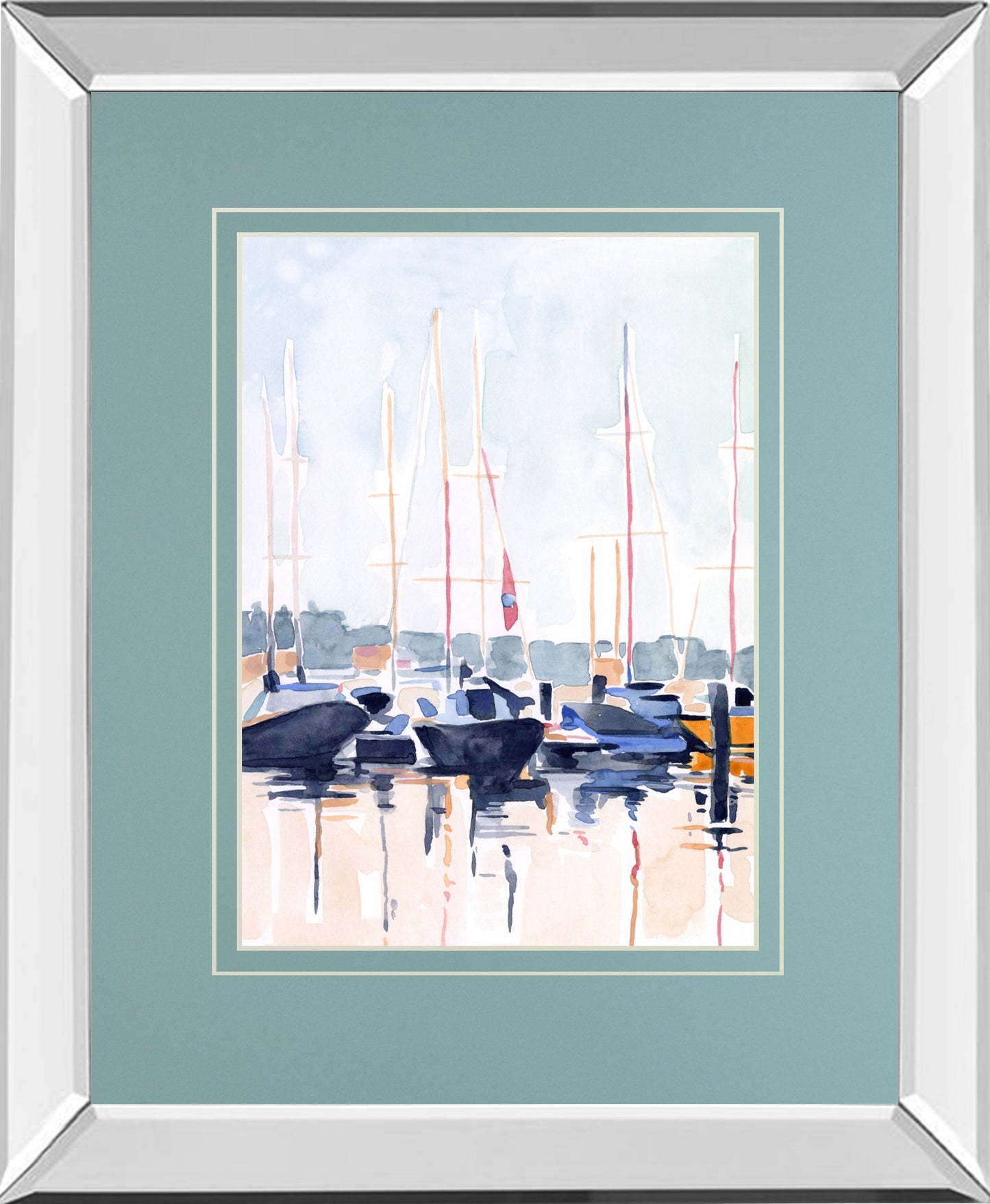 Watercolor Boat Club II BY Emma Scarvey