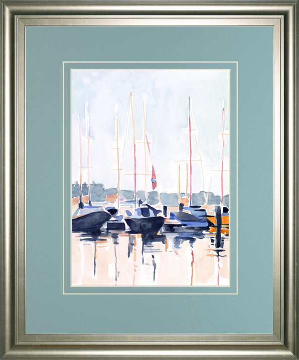 Watercolor Boat Club II BY Emma Scarvey