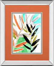 Mirrored Frame Vivid Fronds I BY Jennifer Goldberger