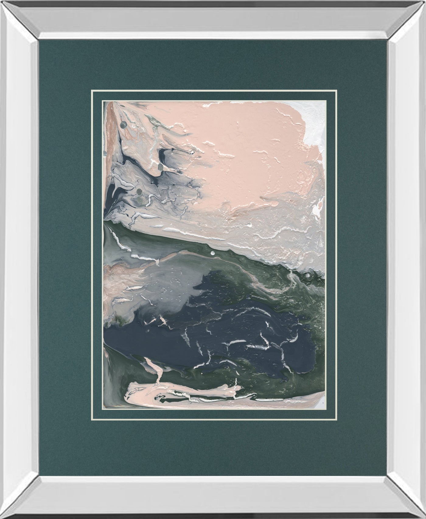 Mirrored Frame Sage Advice Abstract I BY Natalie Sizemore