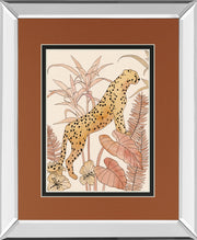 Mirrored Frame Blush Cheetah II BY Annie Warren