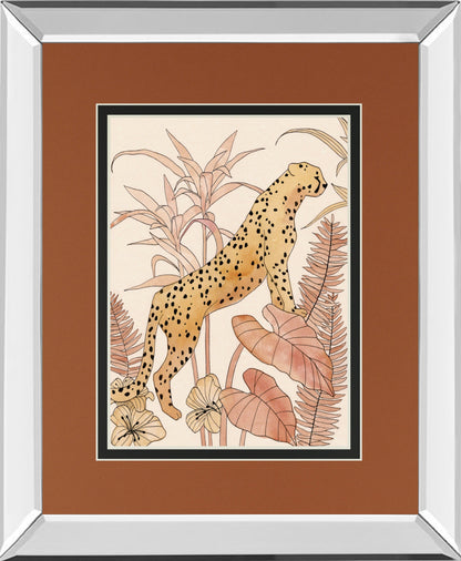 Mirrored Frame Blush Cheetah II BY Annie Warren
