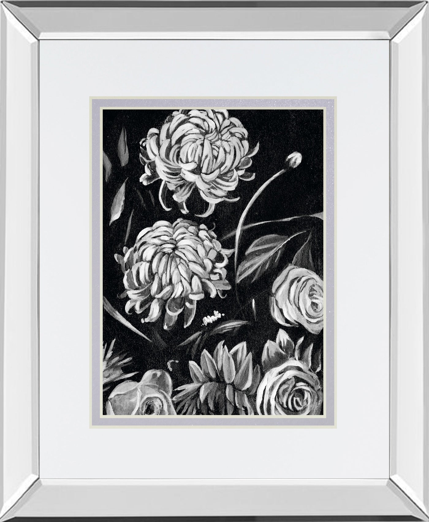 Mirrored Frame Enchanted Bloom II BY Annie Warren