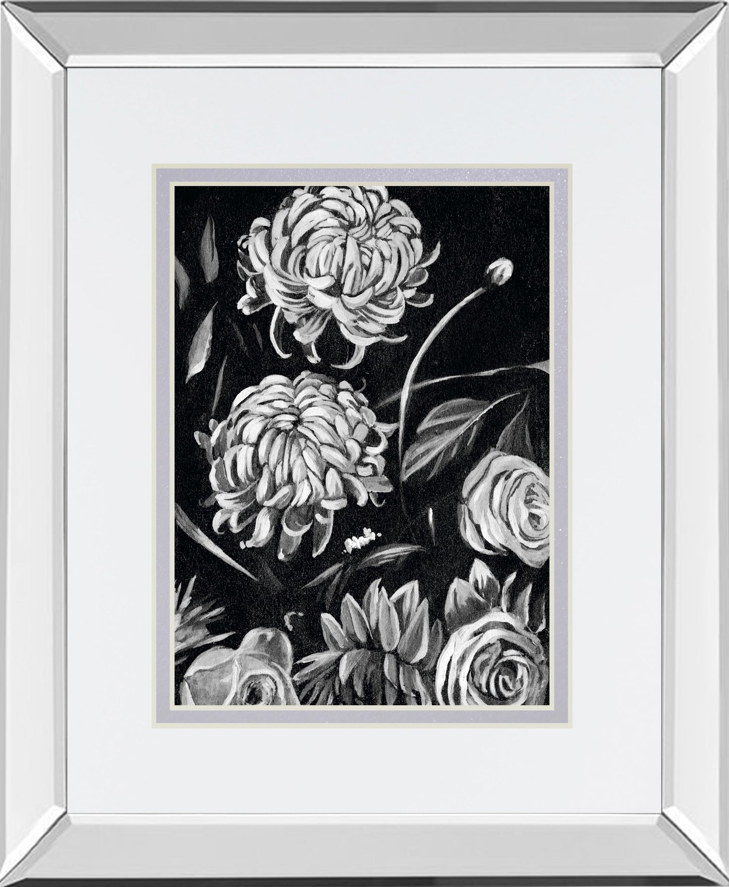Mirrored Frame Enchanted Bloom II BY Annie Warren