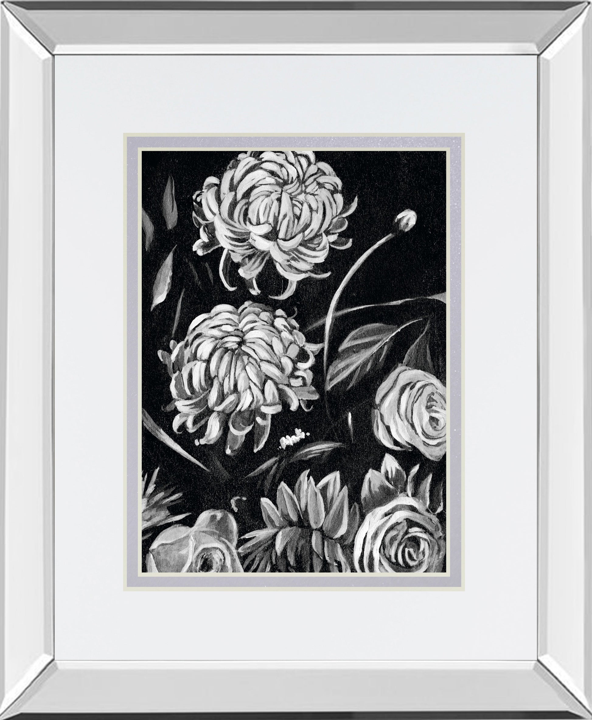 Mirrored Frame Enchanted Bloom II BY Annie Warren