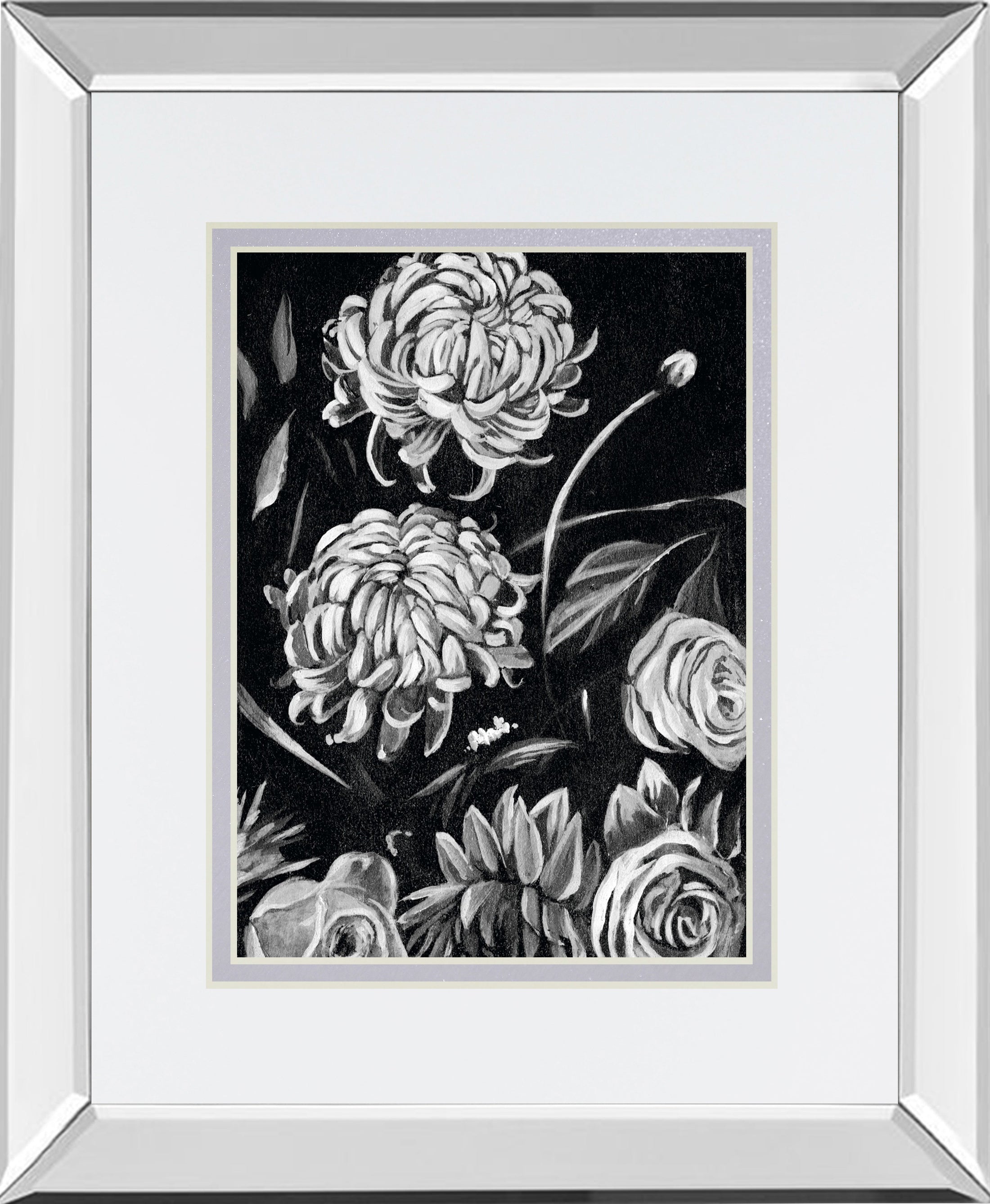 Mirrored Frame Enchanted Bloom II BY Annie Warren