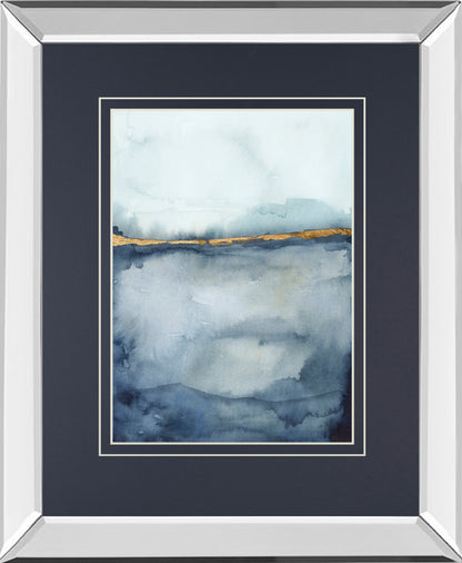 Mirrored Frame Coastal Horizon II BY Victoria Borges