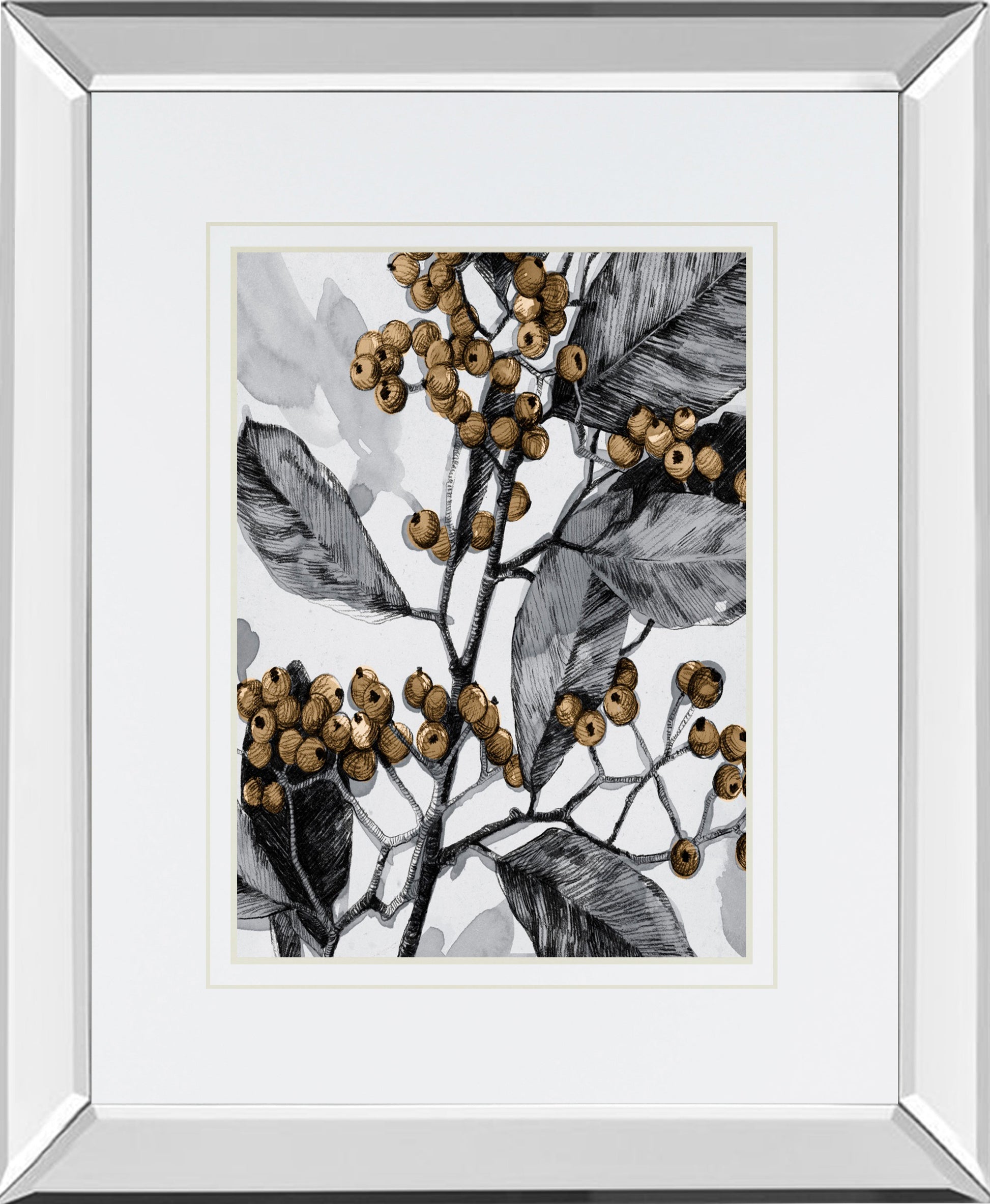 Mirrored Frame Holly Shadow I BY Emma Caroline