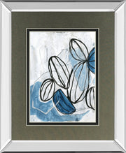 Mirrored Frame Blue Lanterns I BY June Erica Vess