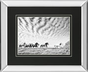Mirrored Frame Horse Run III BY PHBurchett