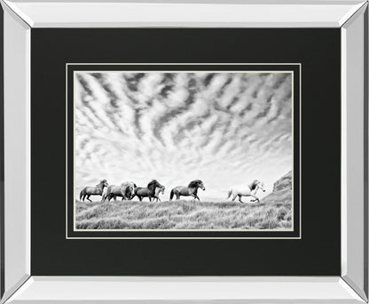 Mirrored Frame Horse Run III BY PHBurchett