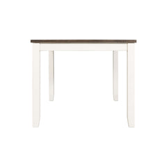 Martin 5 Pc Dining set (Dark Brown Top - White Base)