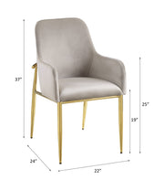 Barnard 37"H Velvet Side Chair (Set-2)