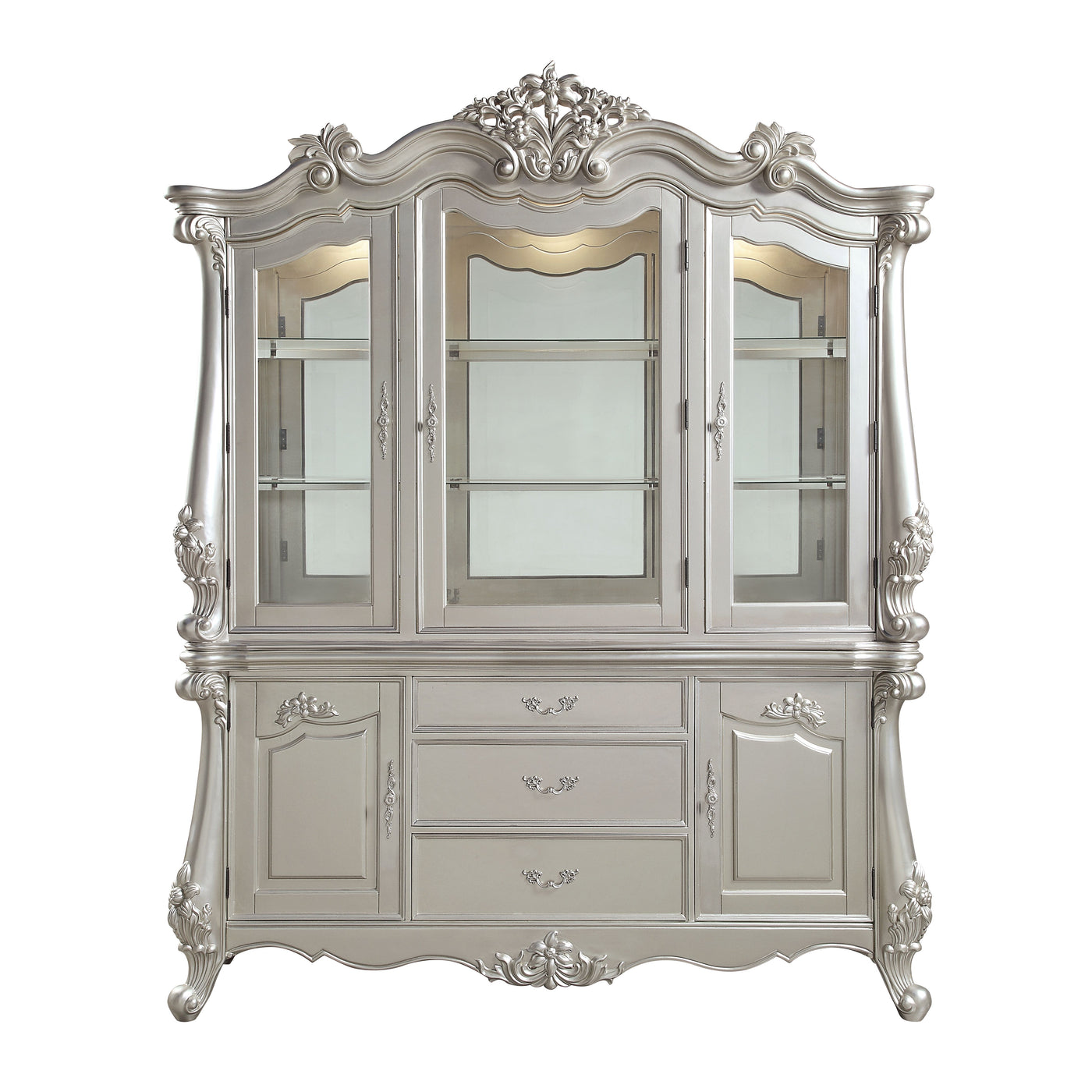 Bently 3 Drawers Buffet & Hutch