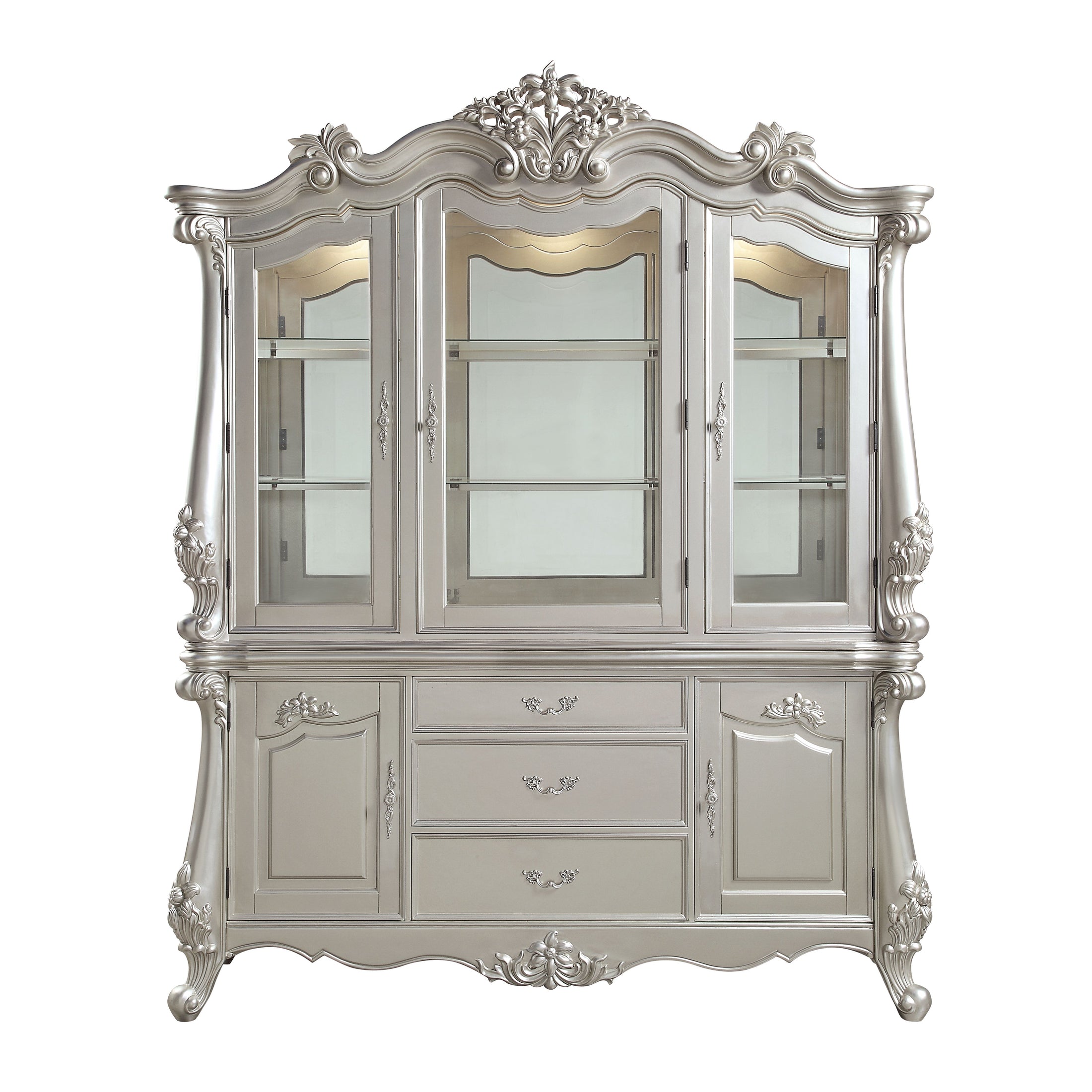 Bently 3 Drawers Buffet & Hutch