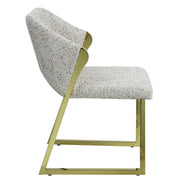 Silla auxiliar tapizada Galdesa de 32" de alto