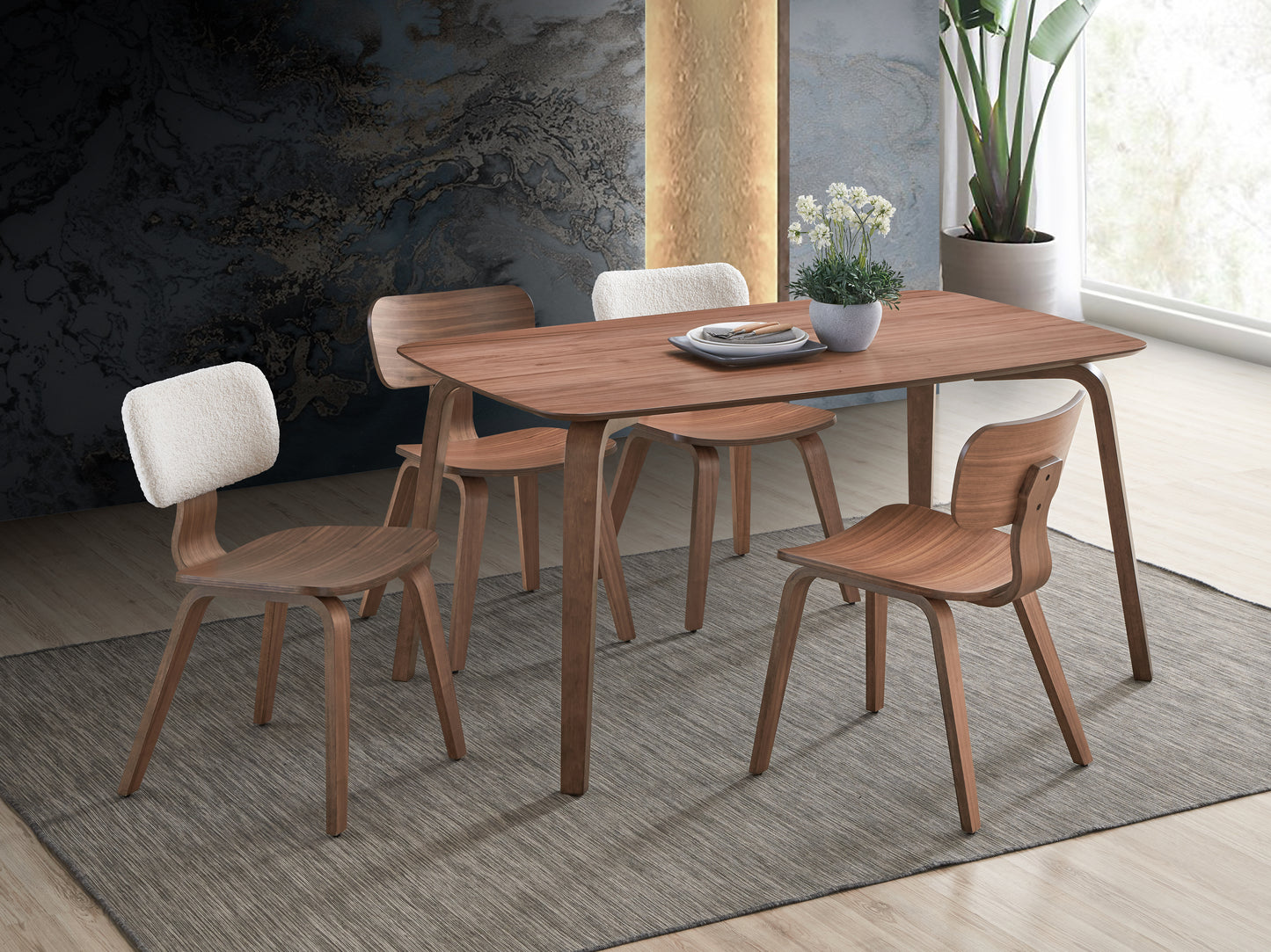 Silla auxiliar tapizada Casson de 76 cm de alto (juego de 2)