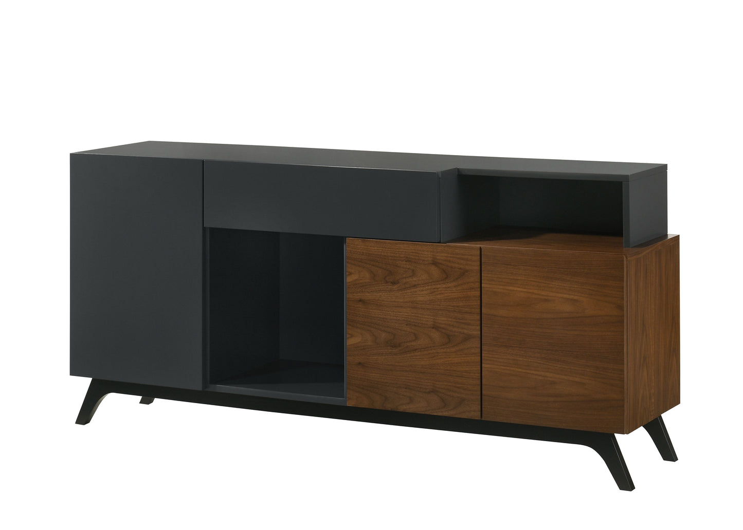 Servidor rectangular Destin de 67" de largo con almacenamiento